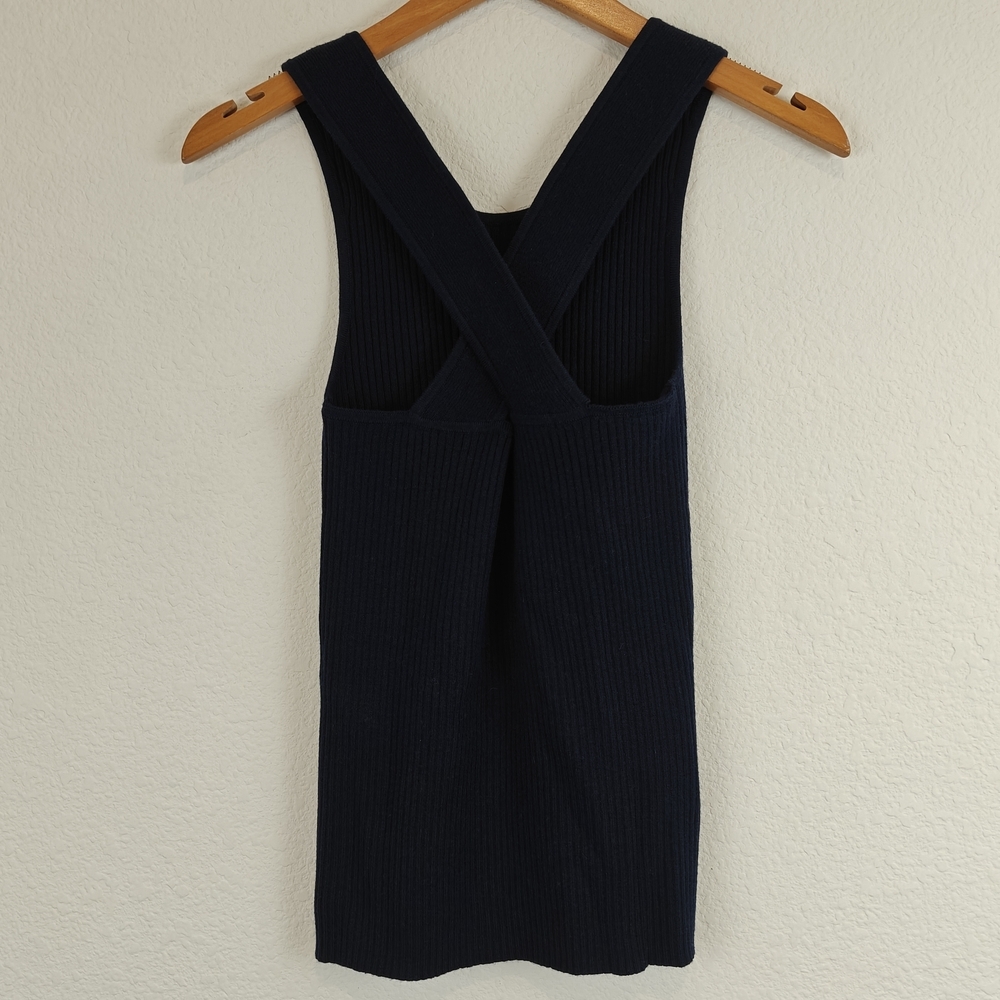 AYR Navy Ribbed Tank and Midi Skirt Set - Picture 5 of 16